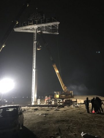 Highest Dual Billboard on Unipole Installed at Eighteen Islamabad